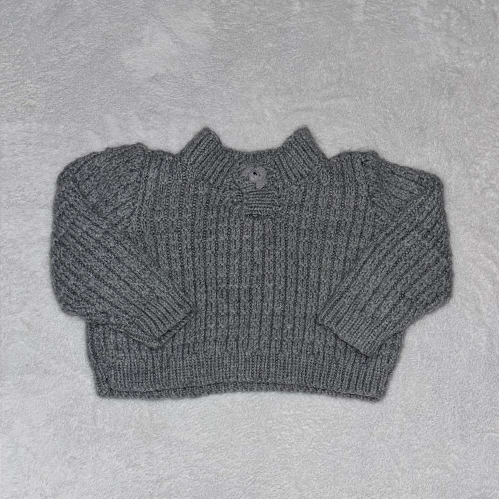 (3 For $10) Gray Knit Baby Sweater